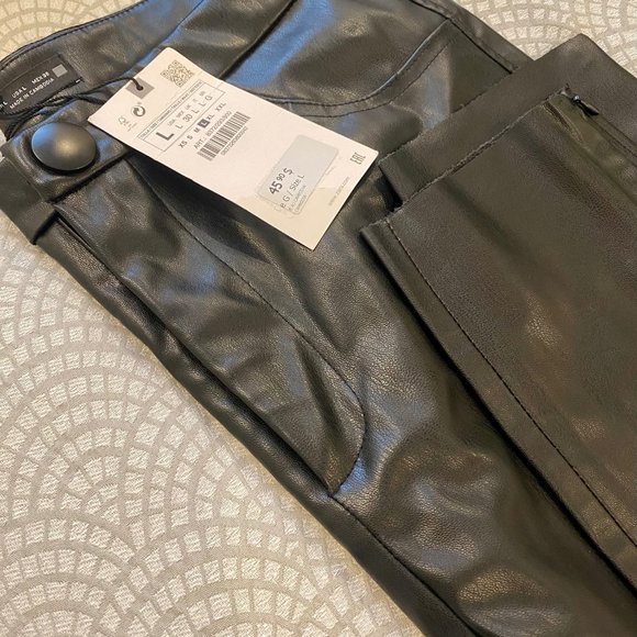 Zara Leather Leggings - SIze L - Picture 4 of 4